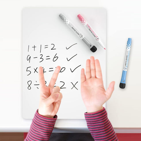 Nicpro 12 x 16 inches Lapboard, Small Dry Erase Lap Board Double Sided with 3 Water-Based Pens for Kid Student and