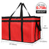 Bodaon Insulated Food Delivery Bag, Cooler Bag for Pizza Delivery, Catering Supplies, Red, XXX-Large