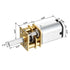 uxcell Micro Speed Reduction Motor, DC 6V 200RPM with Full Metal Gearbox, 0.18A Electric Gear Box Motor