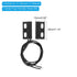 PATIKIL 10 Pack NC Wired Magnetic Reed Switch, Surface-Mounted Contact Switch for Door Window, Black