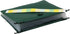 Iconikal Expanding Hanging File Folder, 7 Divider Pockets, Green, 12-Pack