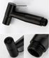 QFZFQOLSS Bidet Sprayer Head Black Shower Faucet Bidet Cloth Diaper Sprayer for Toilet Toilet Shower Head Black