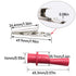 8PCS Multimeter Alligator Clips Set, Test Probe Push On Alligator Clips, 4 Red + 4 Black (MACTPPC-R-B-8)