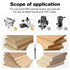 FivePears Down Cut Spiral Router Bit for CNC, 1/16" Cutting Diameter, 1/2" Cutting Length, 1/4 inch Shank Carbide End