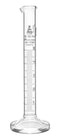 EISCO Graduated Cylinder, 5ml Class A Tolerance ±0.05ml, Round Base, White Graduations, Borosilicate 3.3 Glass