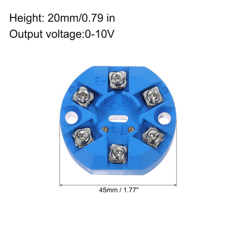 PT100 Temperature Sensor, Integrated Transmitter 0°c to 200°c 0-10V for Electric Power Research, Light Industry and