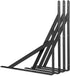 STARVAST 4 Pack 11.8 7.5 inch, 90 (300x190mm) Heavy Duty Shelf Brackets x Floating Shelves Black Triangle Shelf
