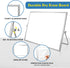 Large Magnetic Desktop Whiteboard, 16inX12in with Stand, 10 Markers, 4 Magnets, Portable Double-Sided Easel