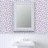3ft 2ft 90S Y2K Spoonflower Peel & Stick Wallpaper x - Floral Daisies Mini Dollhouse Flowers Purple Lilac Spring Custom