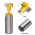 Saiper 1/2 Inch Shank Keyhole Router Bit Set, T-Slot Woodworking Grooving Router Bits (3/8 & 1/2 Inch Blade Diameter)