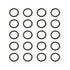 Othmro 50pcs Nitrile Rubber O-Rings, 1mm Wire Dia 9mm OD for Oil or Air Sealing, Black