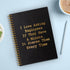 I Love Asking Employees Gold Foil Hardcover Spiral Notebook, 160 Pages, Inspirational Gift for HR Workers, Office Gift