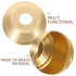 2pcs E27 Brass Lamp Socket Cup Semi-Threaded Vintage Lamp Holder with Metal Base Cover for Floor and Wall Light