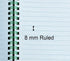 Yansanido Spiral Notebook, 4 Pcs A5 Thick Plastic Dark Green Hardcover, 8mm Ruled, 80 Sheets - 160 Pages Journals for
