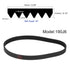 uxcell 190J6 Rubber Poly V Belt, 6 Ribs PJ V-Ribbed Belt 19" Length x 0.55" Width x 0.14" Thick, Industrial Transmission Drive Belt