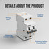 Miniature Circuit Breaker 120/240VAC 16A Double Pole, DIN Rail Mount, Thermal Magnetic AC Disconnect Switch