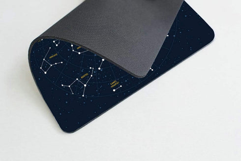 Smooffly Sky Map Mouse Pad Custom, Non-Slip Rubber Gaming Mousepad Rectangle for Computers & Laptop