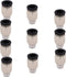 Push to Connect Tube Fitting, Male Straight - 5/16" Tube OD x 1/8" NPT Thread, Pack of 10