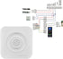 12V Wired Doorbell, 90dB Door Bell Chime, Home Access Control System with No Install Battery for Safety