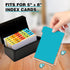 chell 5x8 Pack 50 Plastic Index Card Dividers, Heavyweight Poly Index Card Guides A-Z for Flash Cards and Recipe Cards