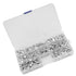 350pcs Flat Head Solid Rivets M4 Kit, Aluminum Rivets Set Length 4/6/8/10/12/16/20 mm for Household Automobile