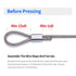 200PCS 1/16" Aluminum Crimping Loop Sleeve, Cable Ferrule Wire Rope Sleeves