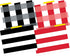 Barker Creek Designer File Folders - Set of 36, Buffalo Plaid & Wide Stripes, Multi-Design Set with Plaids, Stripes on