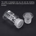 PATIKIL 60mL Reagent Media Bottle, 1Pcs Round Graduated Storage Bottle with Clear Cap for Home, Chemistry Lab