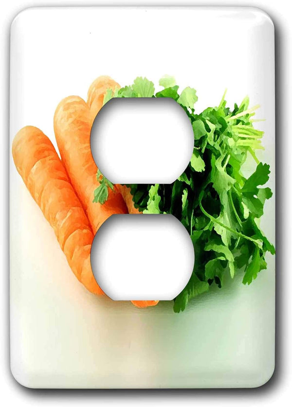 3dRose lsp_4230_6 Carrots 2 Plug Outlet Cover