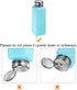 HARFINGTON Solvent Alcohol Dispenser, 500ml Push Down Liquid Dispenser Pump with Sealing Stainless Steel Lid, Blue