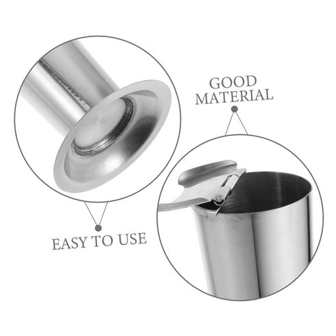 GLEAVI Stainless Steel Tweezers Holder Jar Storage for Salon Lab Tattoo Use Efficient Organizer for Tweezers Sterilizer
