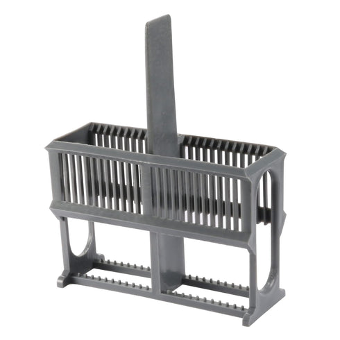 24 Positions Microscope Slides Rack by uxcell, Polypropylene Staining Rack in Gray for Research Experiments