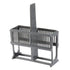 24 Positions Microscope Slides Rack by uxcell, Polypropylene Staining Rack in Gray for Research Experiments