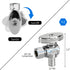 2 Pack Stop Valves, 1/4 Turn Angle Stop Valves, 3/8" OD Compression 1/2" PEX Chrome Plated Brass