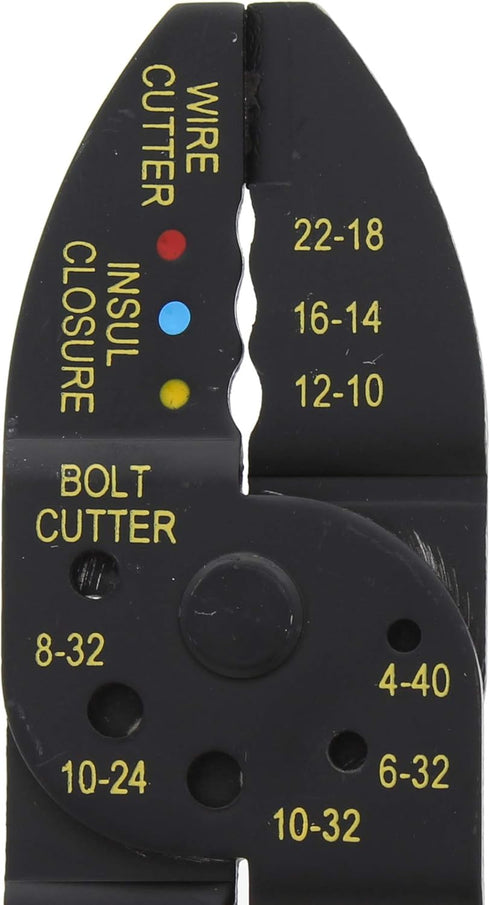 IDEAL Electrical 45-778 Multi-Crimp Strip Tool - High Leverage Wire Crimper & Stripper with Textured Grip