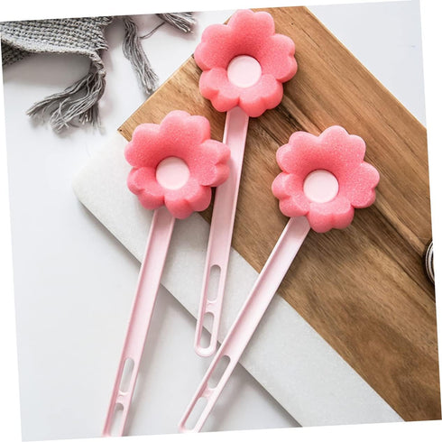 TOYANDONA Long Handle Bottle Brush Long Sponge Brush for Cleaning Glassware Kitchenware Water Bottles for Bathroom