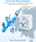 LENCENT Germany France Travel Power Adapter, Schuko Type E/F Plug Converter with 4 Outlet, 4 USB Charger(2 Type C) Adaptor, US to EU Spain Franch German Greece Norway Iceland Korea, Cruise Approved