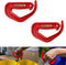 Grocery Bag Carrier (2-Pack Red), Durable Lightweight Multi-Purpose Shopping Bag Holder Handle