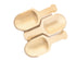 Perfectware PW Scoop Mini Wooden Scoops, Pack of 10, 0.25" Height, 0.25" Width, 4" Length