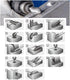 Tungsten Carbide Burr Bits - 1/2" Cutter Head, 1/4" Shaft Double Cut Rotary File Tool for Metal Woodworking