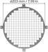 Repa Market 8" Galvanized Steel Round Crawl Space Vent Grid - Durable Metal Air Supply Exhaust Protection Mesh