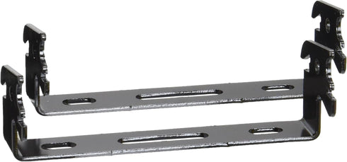 Wall Control Black C-Bracket Slotted Metal Pegboard Hook for Pegboard and Slotted Tool Board - 1in x 4in