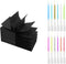 Pop Up Black Sticky Notes (8 Pack) 3 x 3 Inches, Gel Pens for Black Paper (12 Pens), Applicable to Families Schools