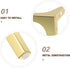 2pcs 13cm Cabilock Metal Furniture Legs Stable Triangle Support for Sofa Cabinet Couch Replacement Feet Titanium Color