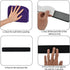 Vuzvuv 8Pcs Black Cork Board Bar Strips with 50 Pushpins & Sticky Notes, Self-Adhesive Bulletin Board Strips