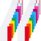 JOVITEC 400 Pieces Sticky Index Tabs, 20 Sets, 2 Inch Colored File Folder Tabs, Writable and Repositionable Labels