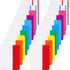 JOVITEC 400 Pieces Sticky Index Tabs, 20 Sets, 2 Inch Colored File Folder Tabs, Writable and Repositionable Labels