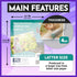 Self Adhesive Laminating Clear Sheets, 4mil, Pack of 20, Letter Size (8.5 x 11 Inches) by HASHI