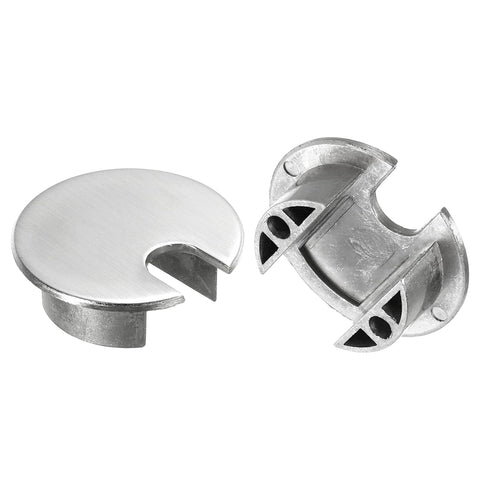 uxcell 2Pcs Cable Hole Cover 1-3/8"(35mm) Zinc Alloy Desk Cable Wire Cord Grommet Hole Cover for Office Computer Desk