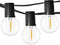 Outdoor String Lights 48ft with 23+2 Spare Bulbs, Shatterproof Dimmable Waterproof, LED